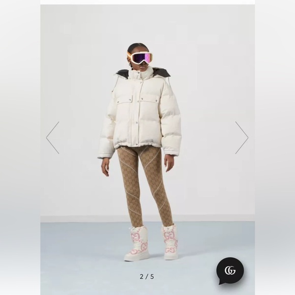 Authentic Gucci Leggings Monogram GG Print Stretch Women’s  Pants Size L $920 - Picture 2 of 14